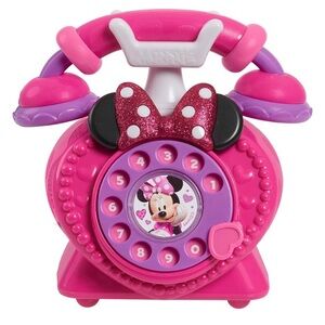 Junior Minnie Mouse Ring Me Rotary Pretend Play Phone with Lights Sounds